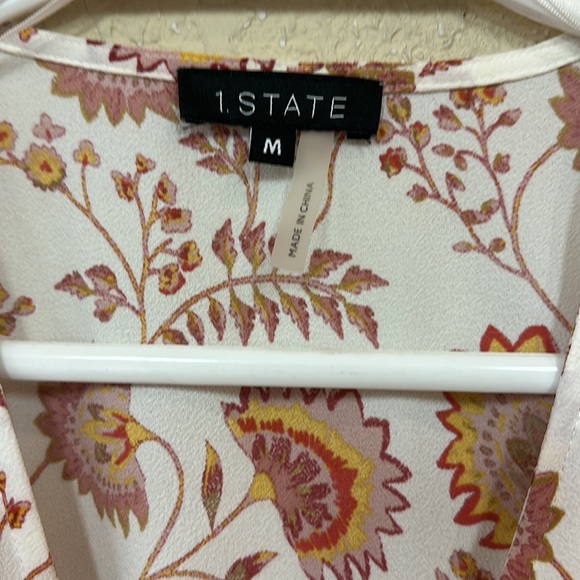 1. State womans Wonderlust wrap top color gold sun size M - Picture 5 of 7